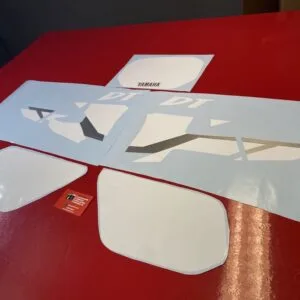 KIT AUTOCOLANTES YAMAHA DTR 125 RÉPLICA ORIGINAIS - BRANCO E CINZA