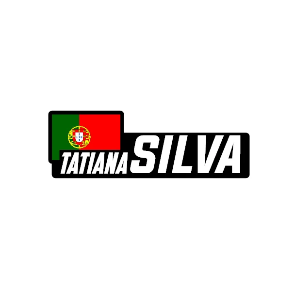 AUTOCOLANTE NOME + BANDEIRA