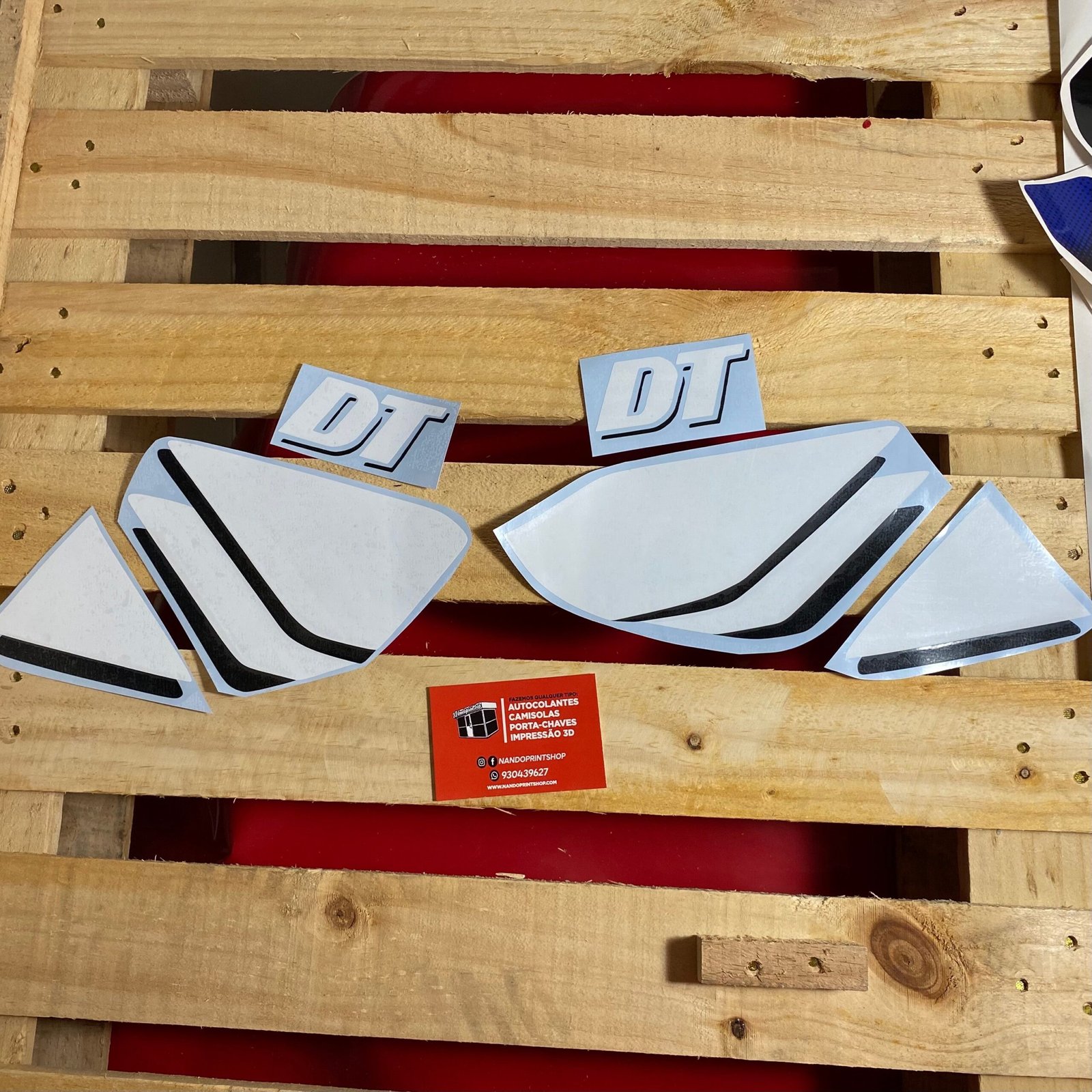 KIT AUTOCOLANTES YAMAHA DT 50 LCDE - BRANCO E PRETO