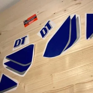 KIT AUTOCOLANTES YAMAHA DT 50 LCDE - AZUL E CINZA