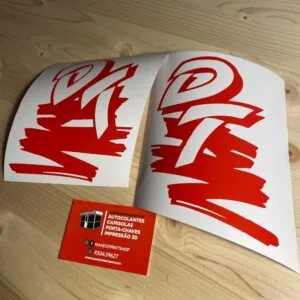 KIT AUTOCOLANTES YAMAHA DT 50 LC - VERMELHO