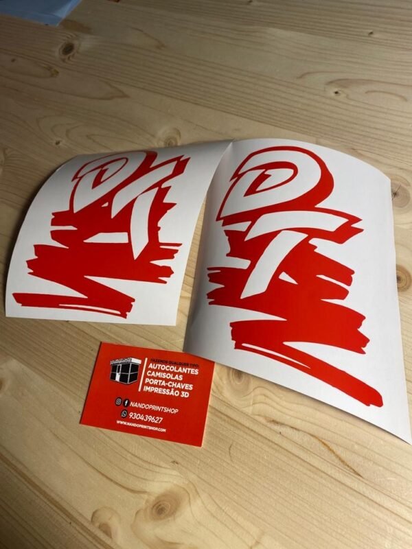 KIT AUTOCOLANTES YAMAHA DT 50 LC - VERMELHO
