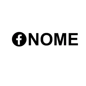 AUTOCOLANTE - FACEBOOK + NOME