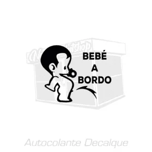AUTOCOLANTE - BEBÉ A BORDO