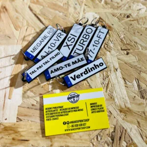 PORTA-CHAVES - MATRÍCULA PERSONALIZADA