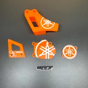 KIT TAMPAS 3D LARANJA E BRANCO - YAMAHA DTR DTRE DTX 125