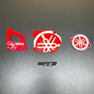 KIT TAMPAS 3D VEMELHO E BRANCO - YAMAHA DTR DTRE DTX 125