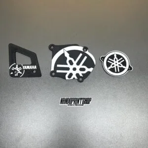 KIT TAMPAS 3D PRETO E BRANCO - YAMAHA DTR DTRE DTX 125