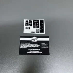 AUTOCOLANTES COMUTADOR DE LUZES - YAMAHA DT 50 LC LCD LCDE