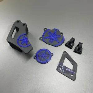 KIT TAMPAS 3D PRETA E AZUL - YAMAHA DTR DTRE DTX 125