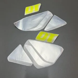 KIT AUTOCOLANTES YAMAHA DT 50 LCDE - PRATEADO/CINZA/AMARELO