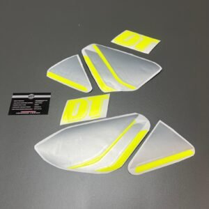 KIT AUTOCOLANTES YAMAHA DT 50 LCDE - PRATEADO / AMARELO FLUORESCENTE
