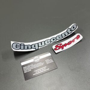 AUTOCOLANTE FIAT CINQUECENTO SPORT - CORES AO GOSTO