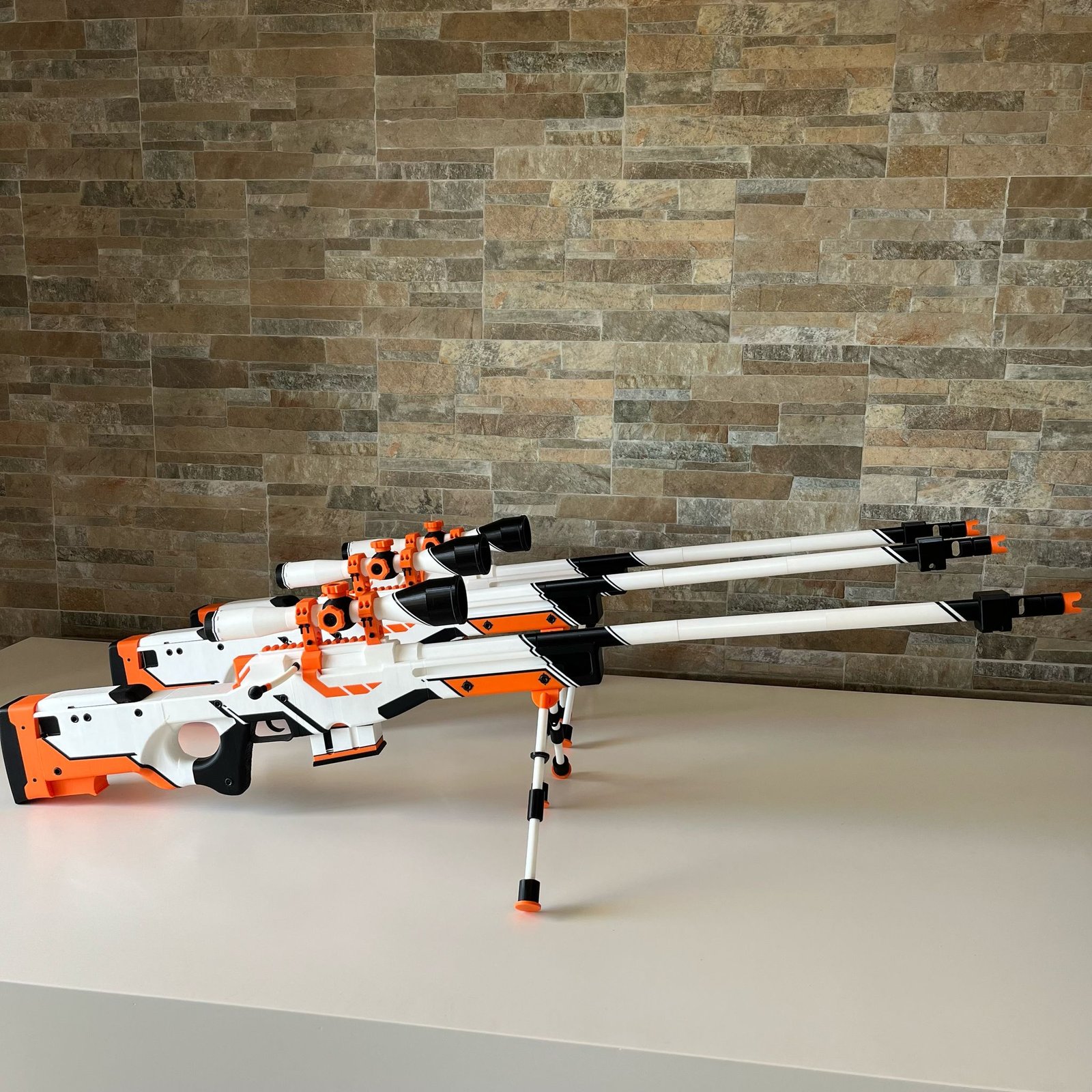 DECORAÇÃO 3D - AWP Asiimov Réplica - Counter-Strike