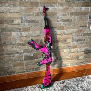 DECORAÇÃO 3D - AK-47 Neon Revolution Réplica - Counter-Strike