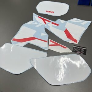 KIT AUTOCOLANTES YAMAHA DTR 125 RÉPLICA ORIGINAIS - BRANCO E VERMELHO (PODES ALTERAR AS CORES)