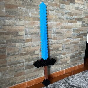 DECORAÇÃO 3D - Minecraft Sword Replica