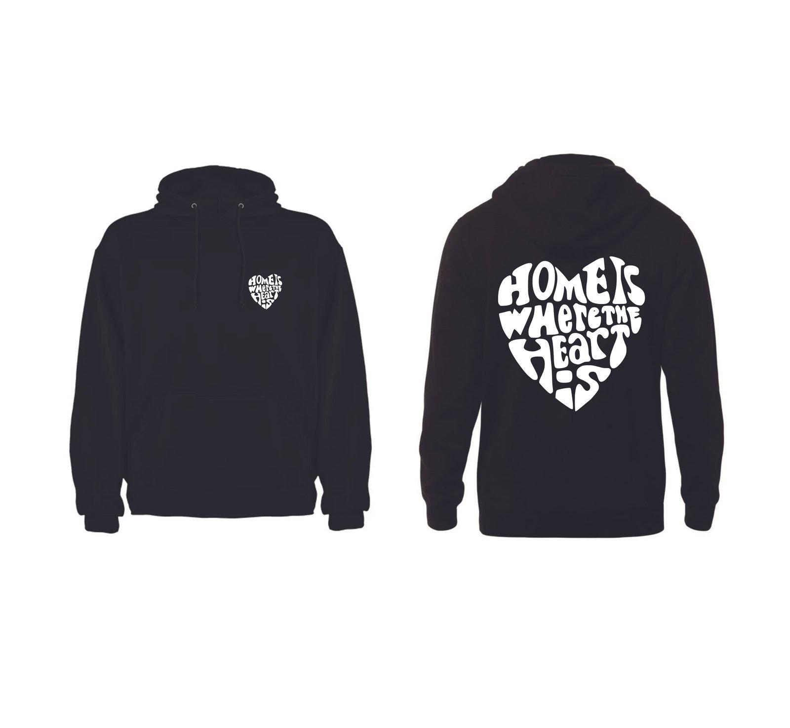 CAMISOLA COM CAPUZ - HOME IS WHERE THE HEART IS