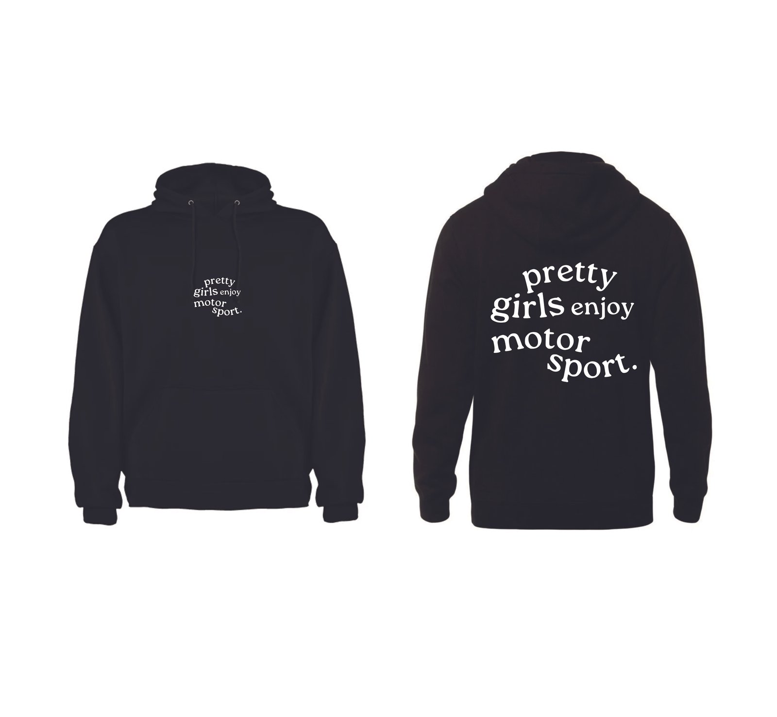 CAMISOLA COM CAPUZ - PRETTY GIRLS ENJOY MOTORSPORT.