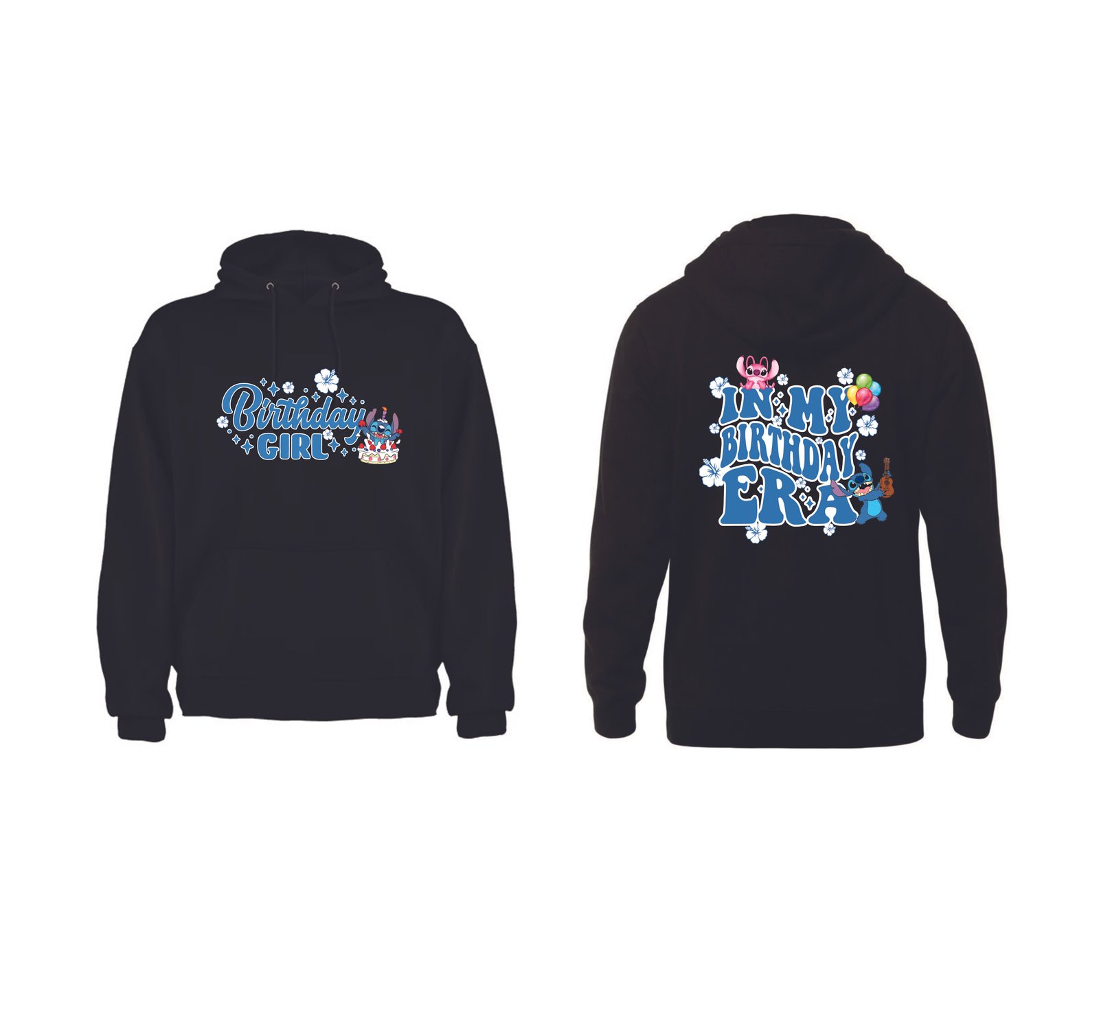 CAMISOLA COM CAPUZ - BIRTHDAY GIRL STITCH